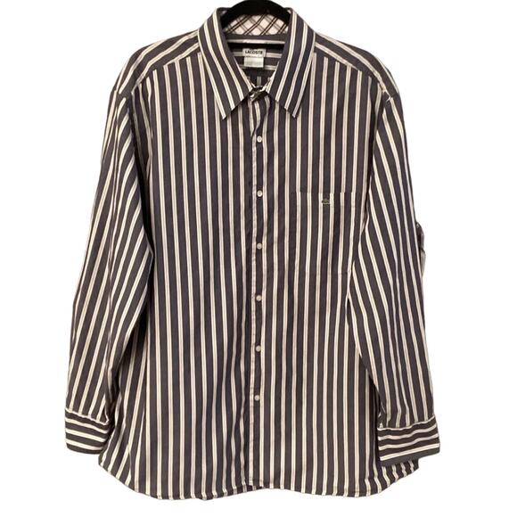 Men’s Sze 46 Lacoste Long Sleeve Button Down Shirt-Excellent Preowned Condition - Picture 1 of 5